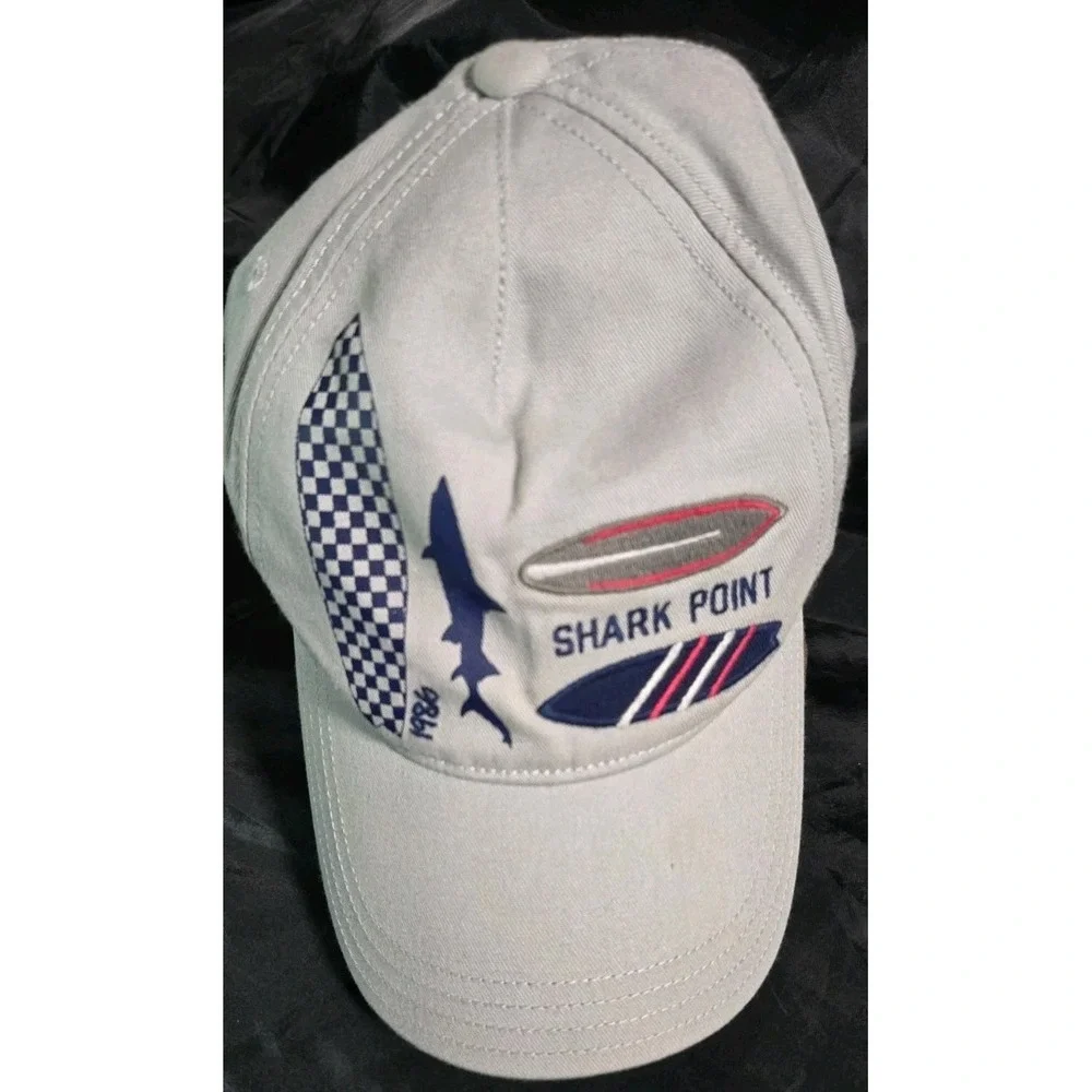 Gymboree‎ Gray Sharkpoint Youth Large Strap back Hat Cap Kids